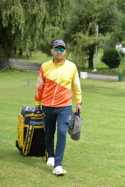 On the golf course