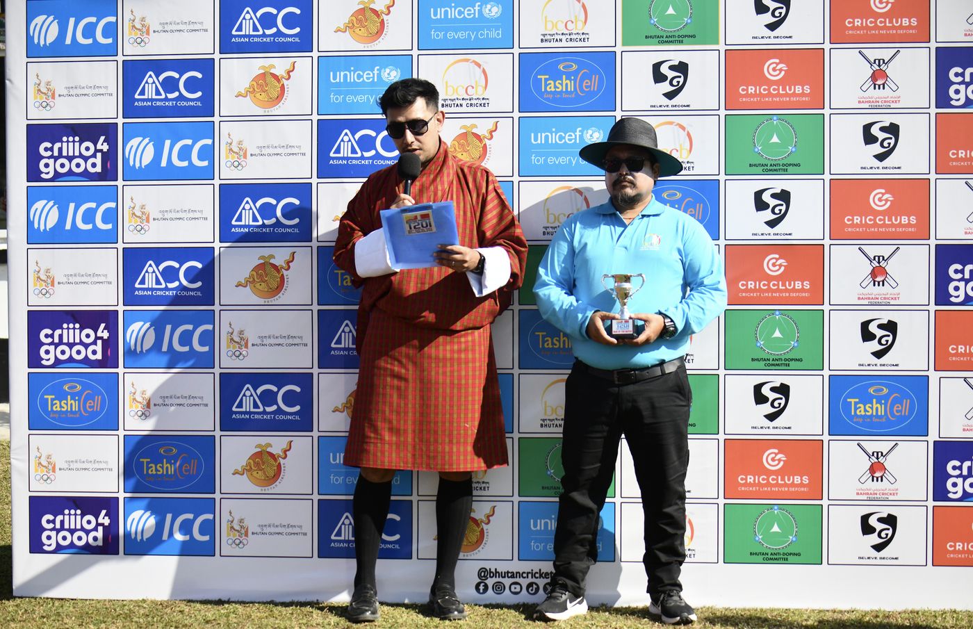 Hosting the post-match presentation